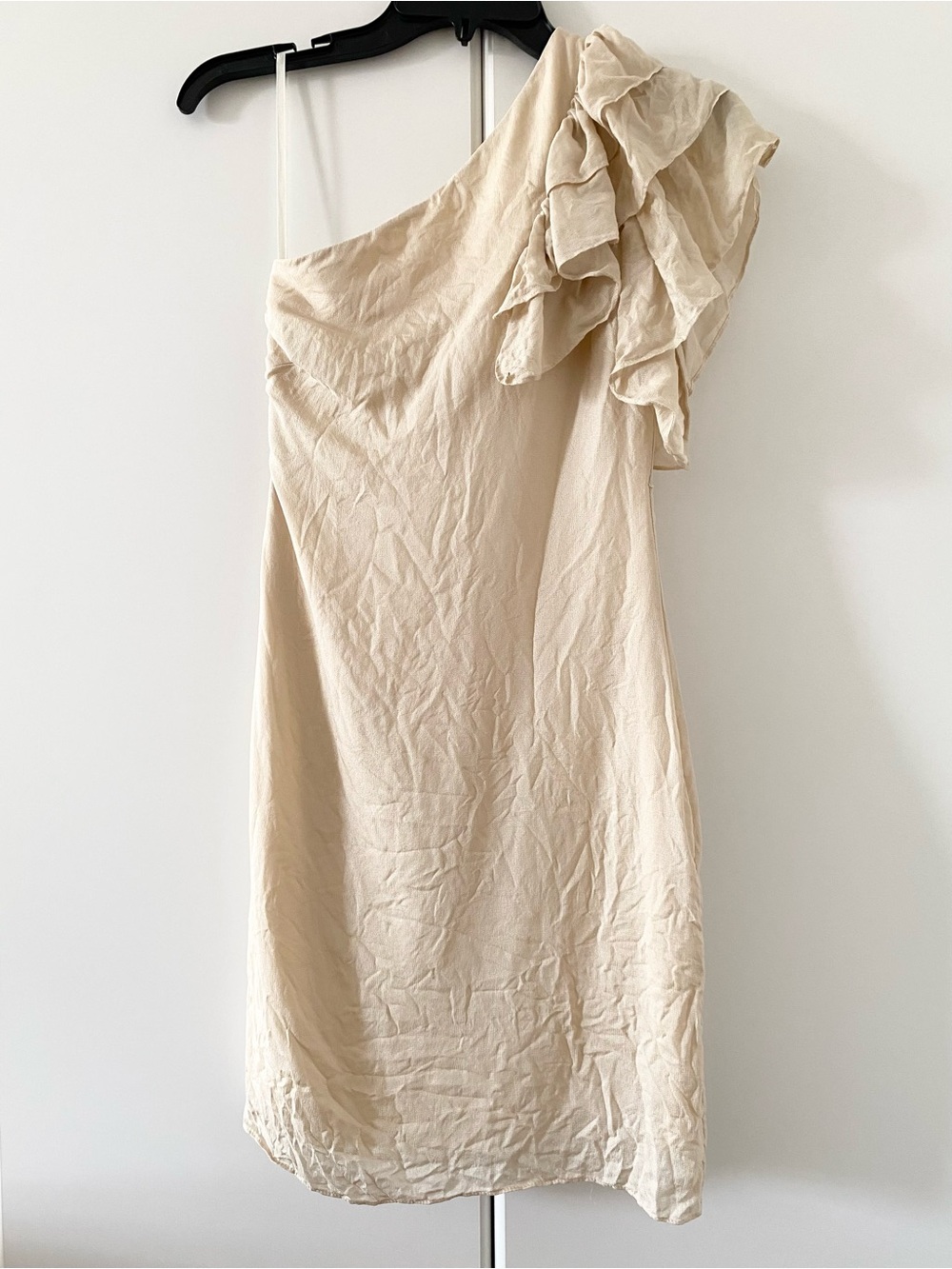 Milly of New York Silk One Shoulder Mini Dress